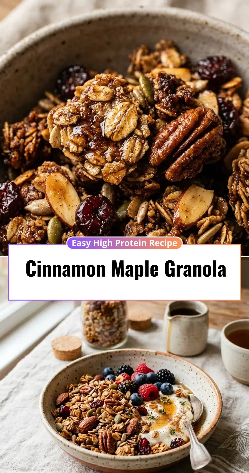 Cinnamon Maple Granola
