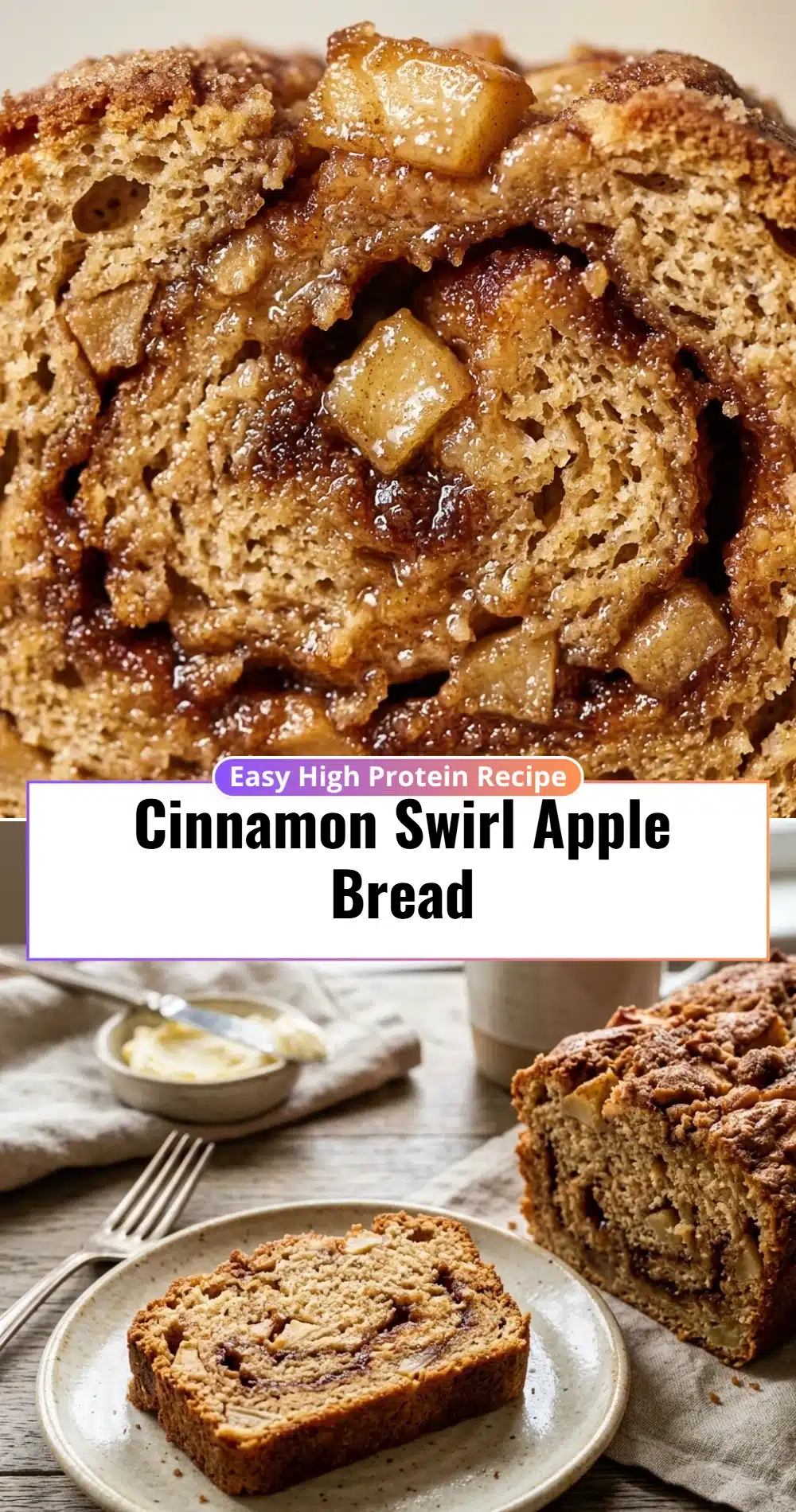 Cinnamon Swirl Apple Bread