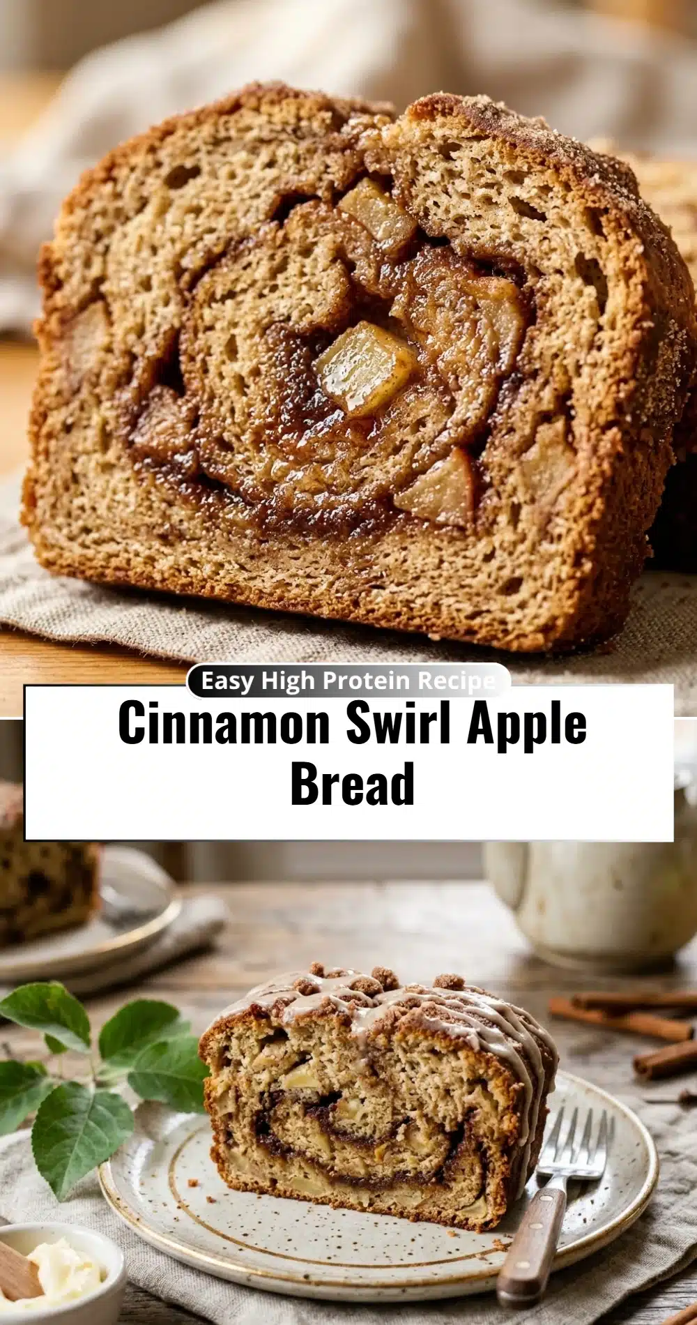 Cinnamon Swirl Apple Bread