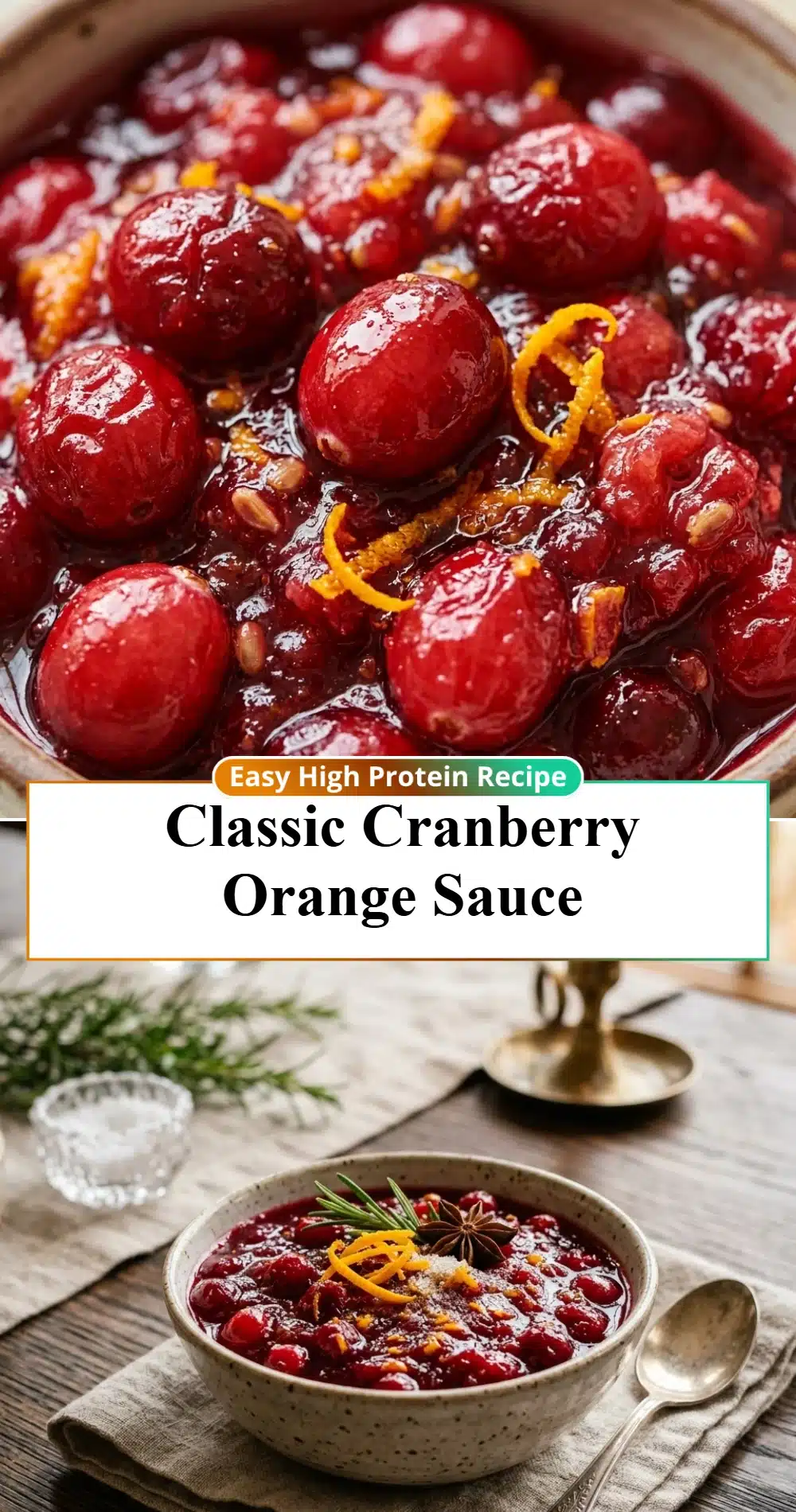 Classic Cranberry Orange Sauce
