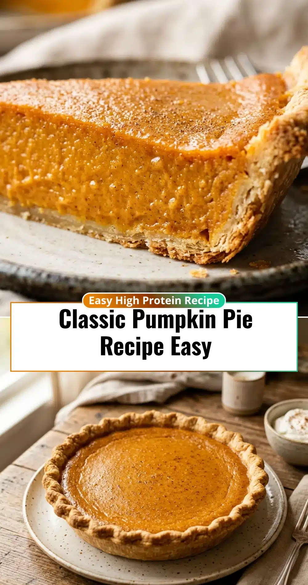 Classic Pumpkin Pie Recipe Easy