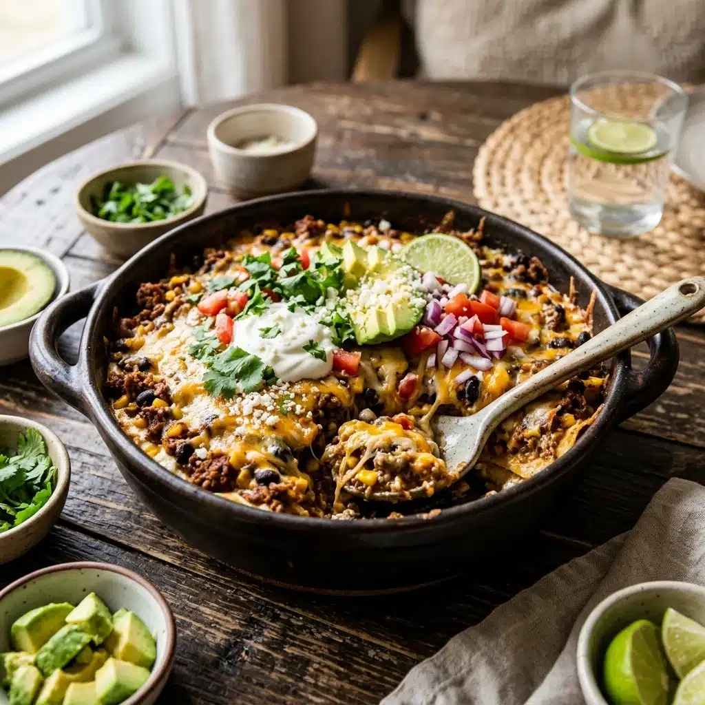 Cottage Cheese Taco Casserole
