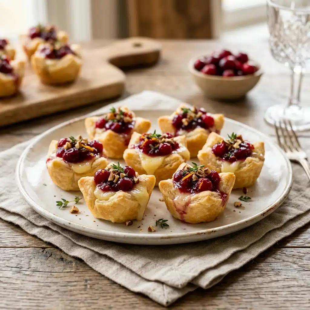 Cranberry Brie Appetizer Bites