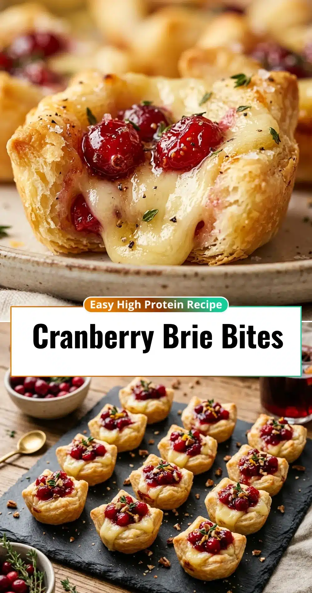 Cranberry Brie Bites