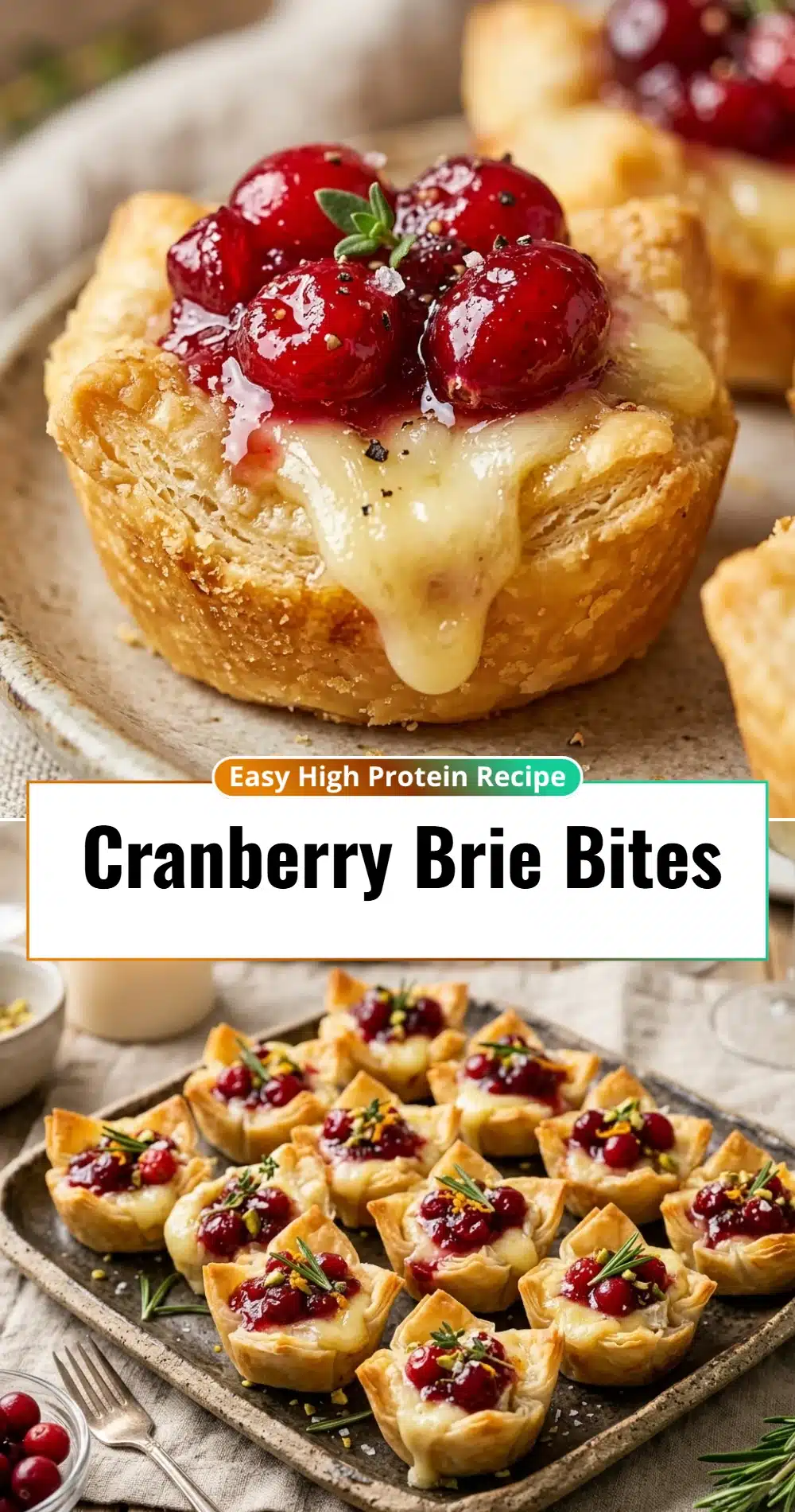 Cranberry Brie Bites