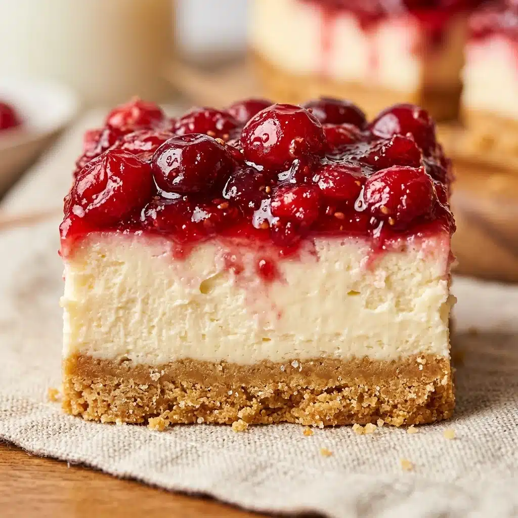 Cranberry Cheesecake Bars