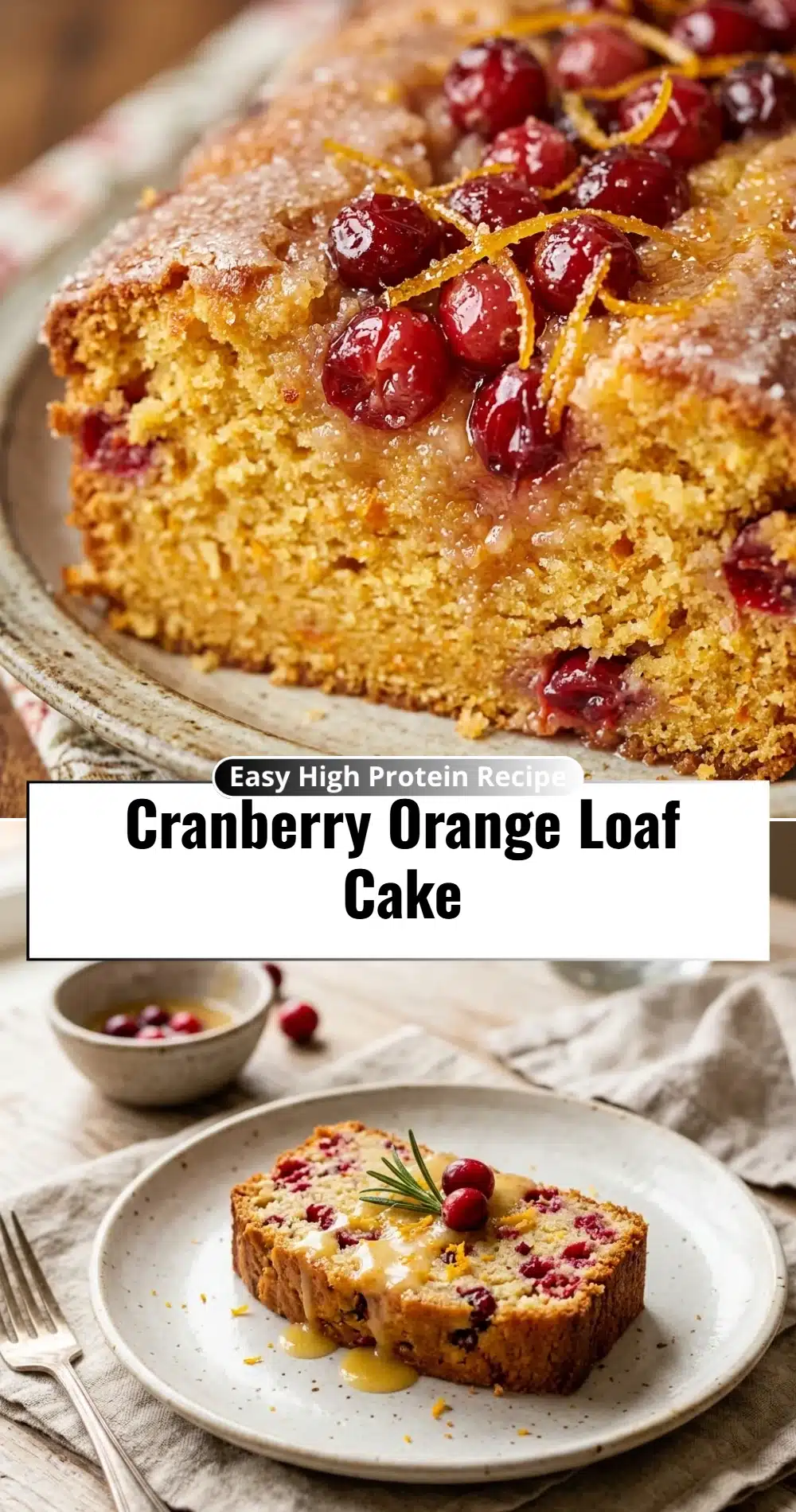 Cranberry Orange Loaf Cake