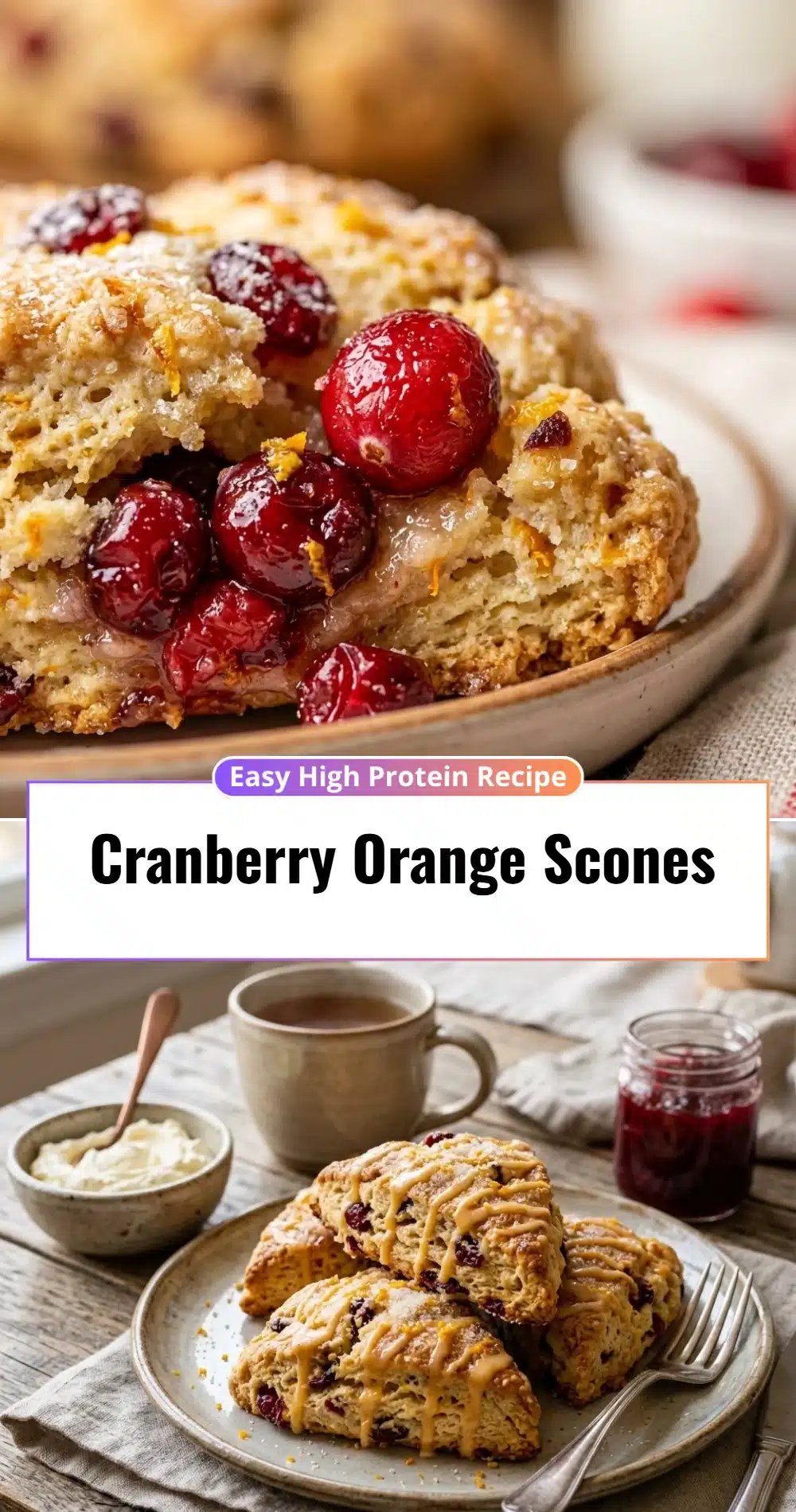 Cranberry Orange Scones