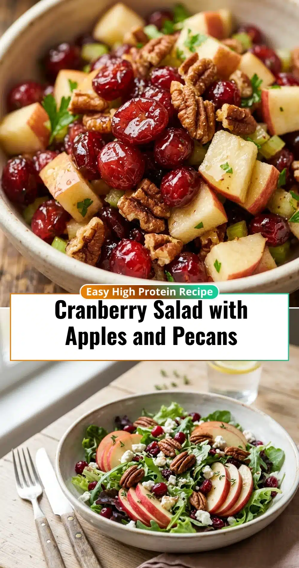 Cranberry Salad with Apples and Pecans