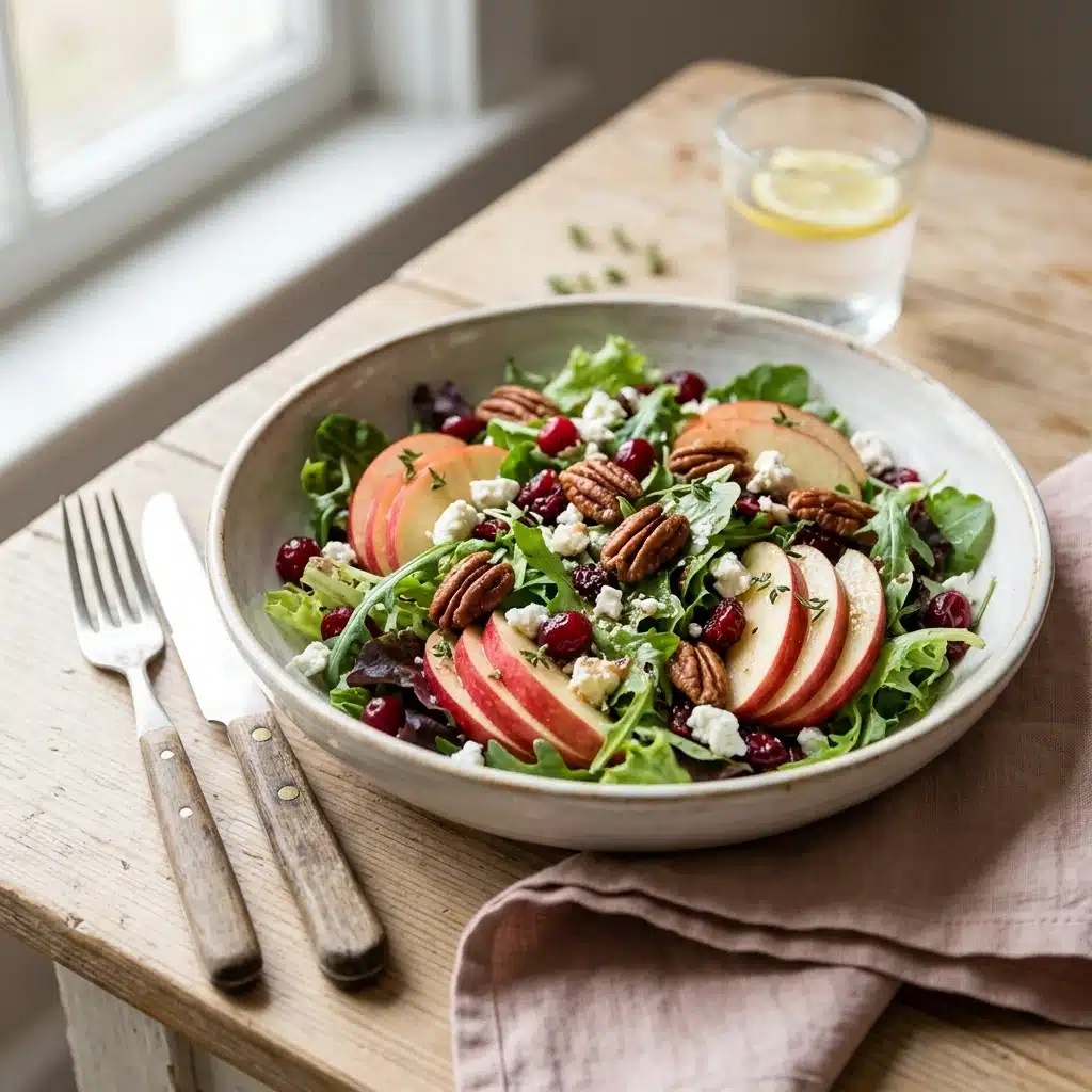 Cranberry Salad with Apples and Pecans