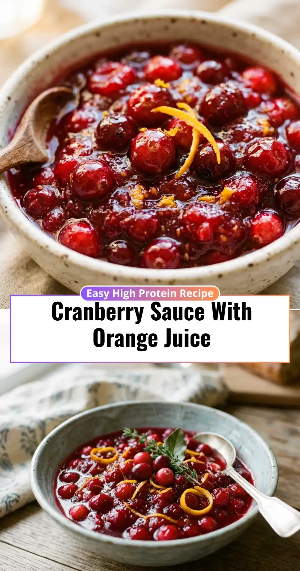 Cranberry Sauce With Orange Juice