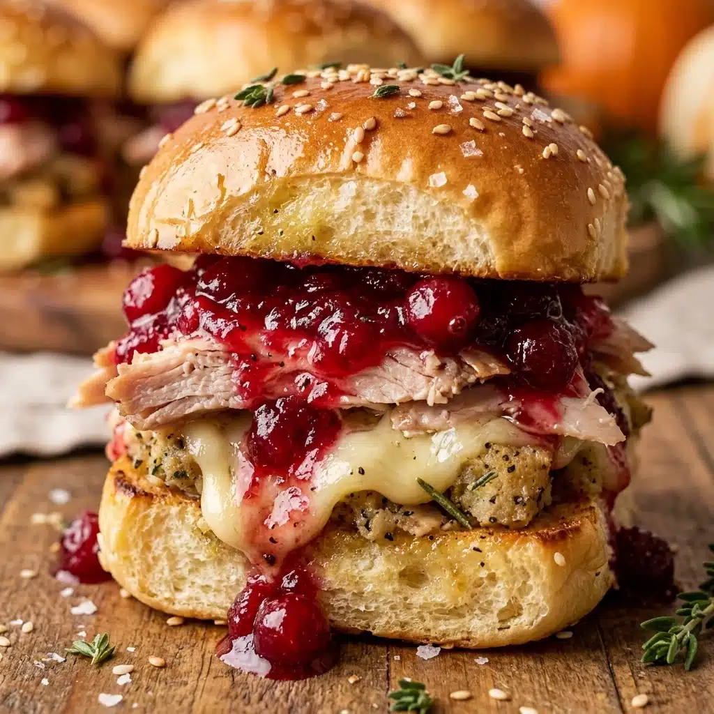 Cranberry Turkey Sliders Leftover Thanksgiving