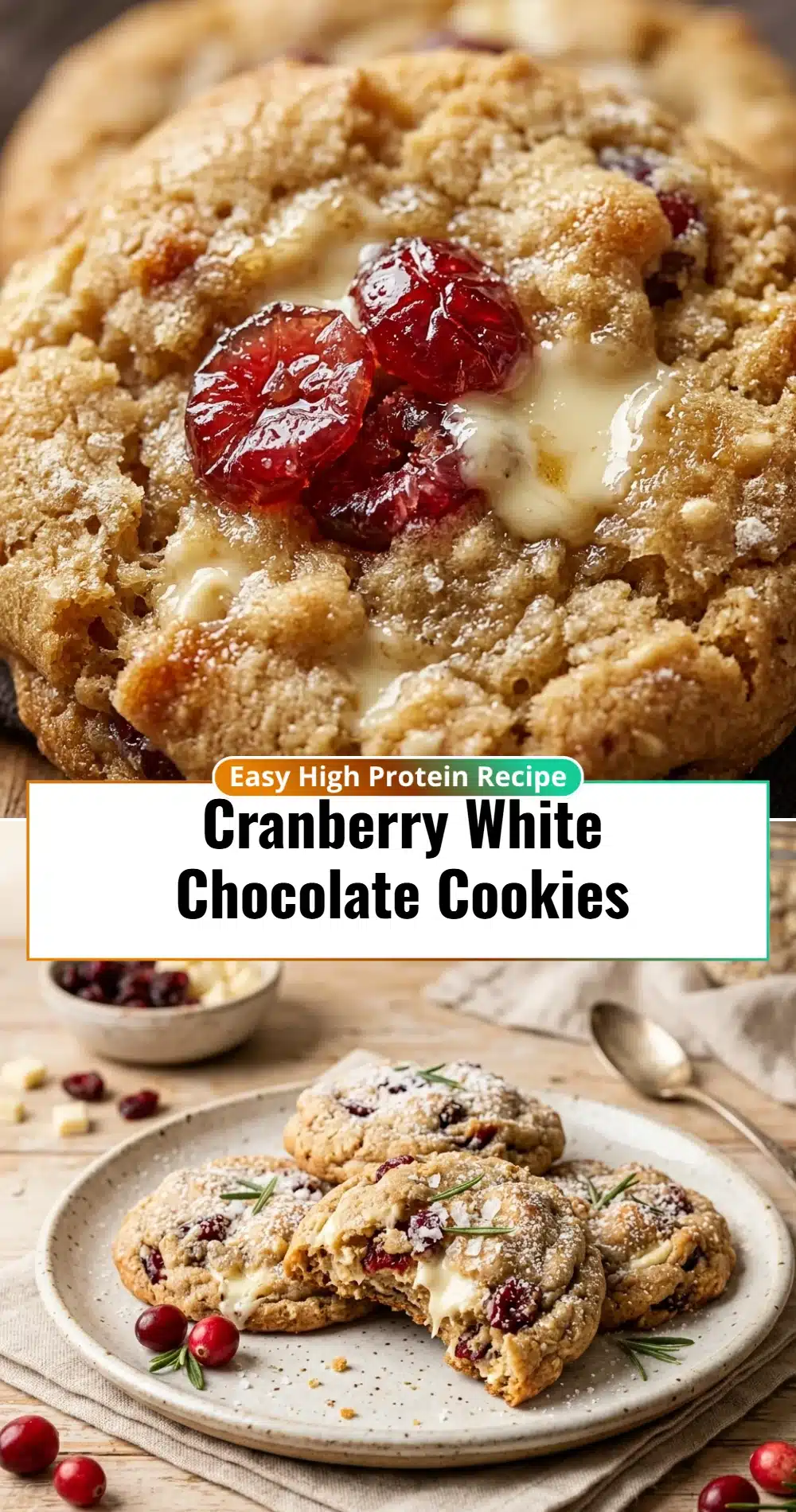 Cranberry White Chocolate Cookies