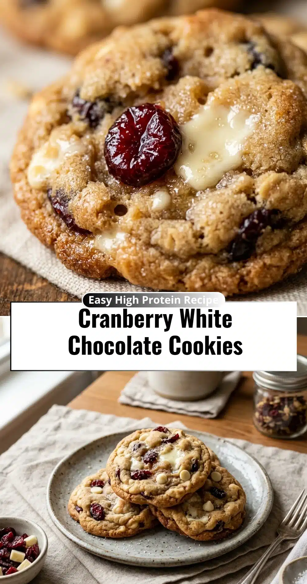 Cranberry White Chocolate Cookies