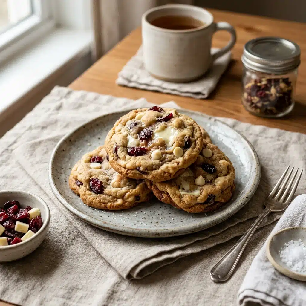 Cranberry White Chocolate Cookies
