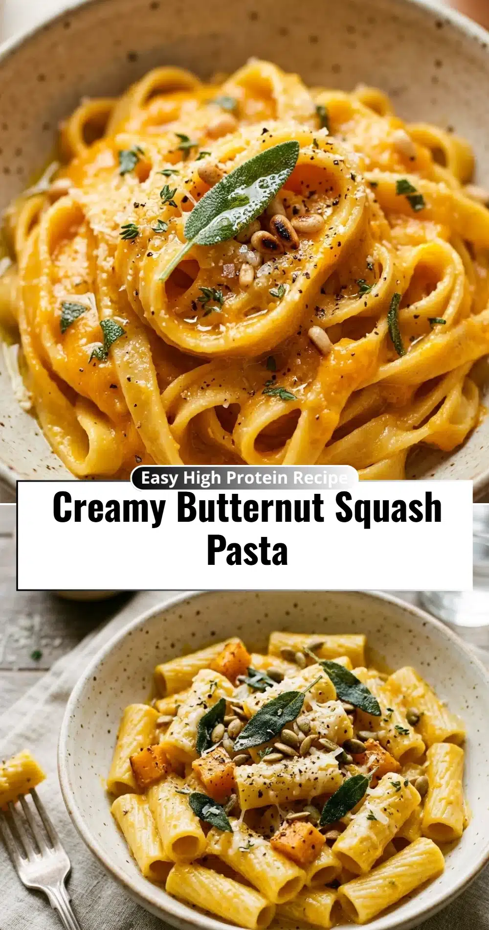 Creamy Butternut Squash Pasta