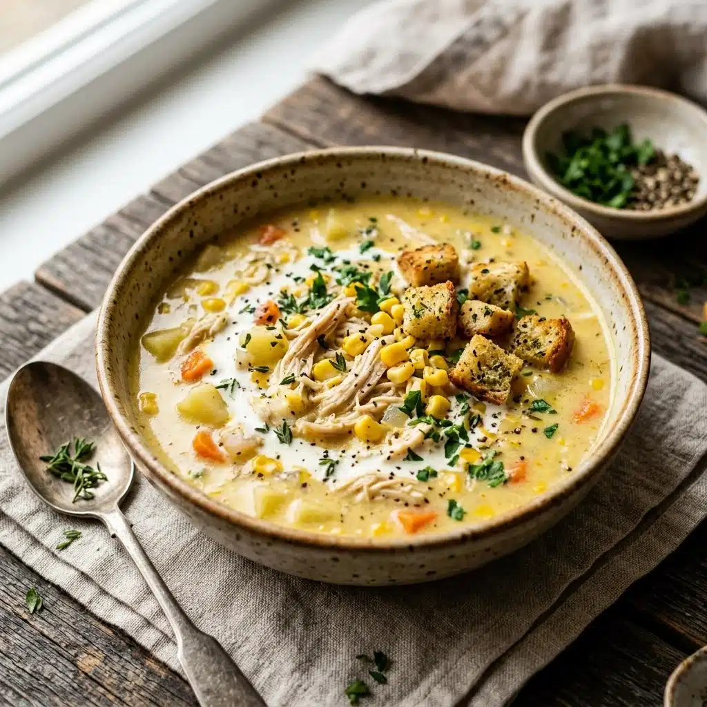 Creamy Chicken and Corn Soup