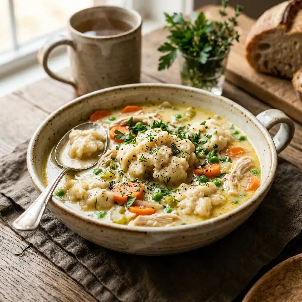 Creamy Chicken and Dumplings Soup Recipe