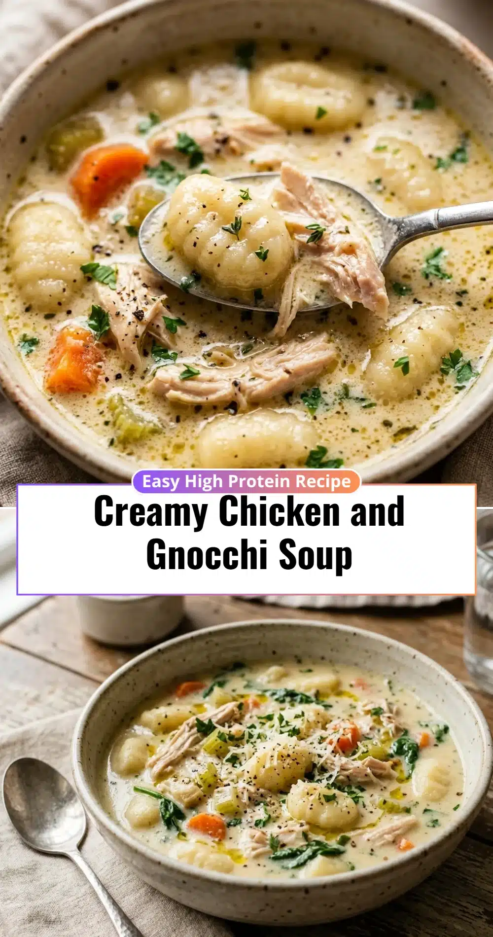 Creamy Chicken and Gnocchi Soup