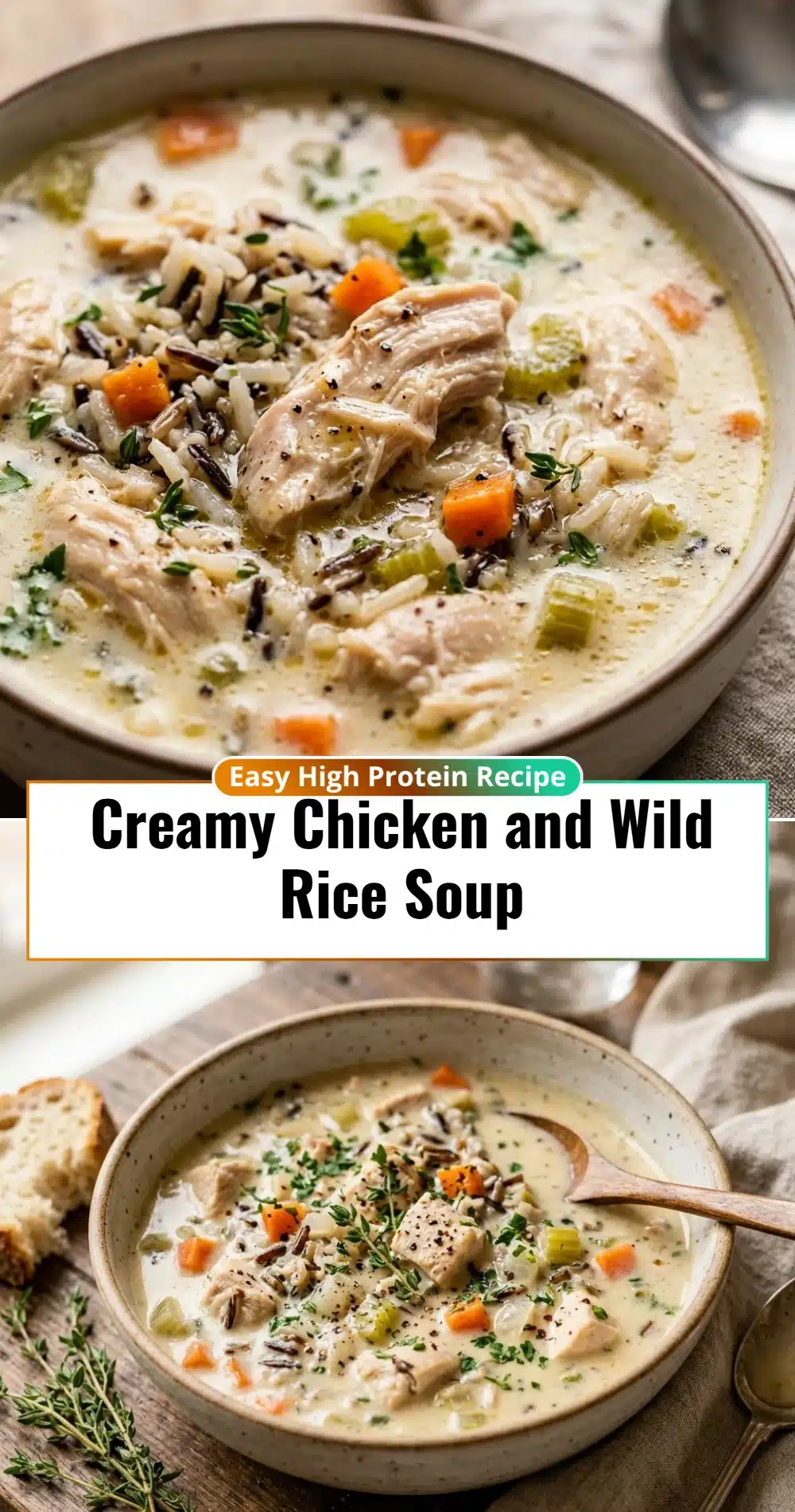 Creamy Chicken and Wild Rice Soup