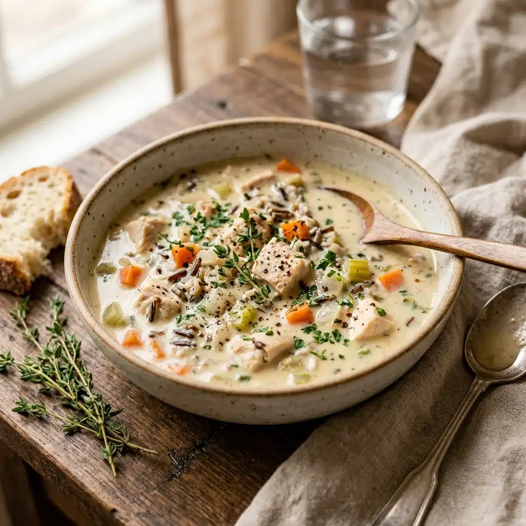 Creamy Chicken and Wild Rice Soup