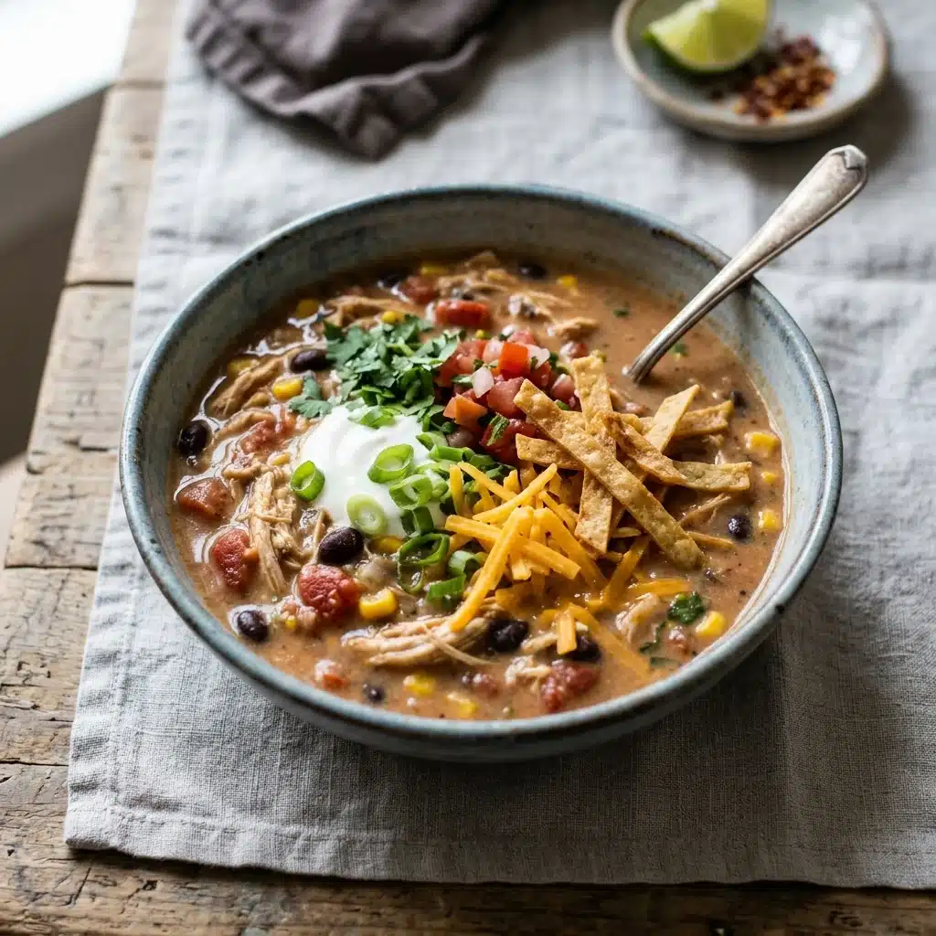 Creamy Chicken Tortilla Soup
