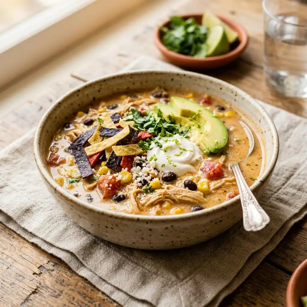Creamy Chicken Tortilla Soup