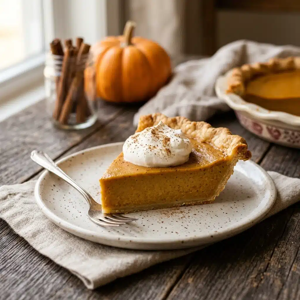 Creamy Homemade Pumpkin Pie With Condensed Milk