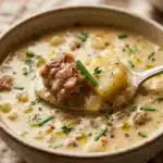 Creamy Potato and Beef Sausage Chowder