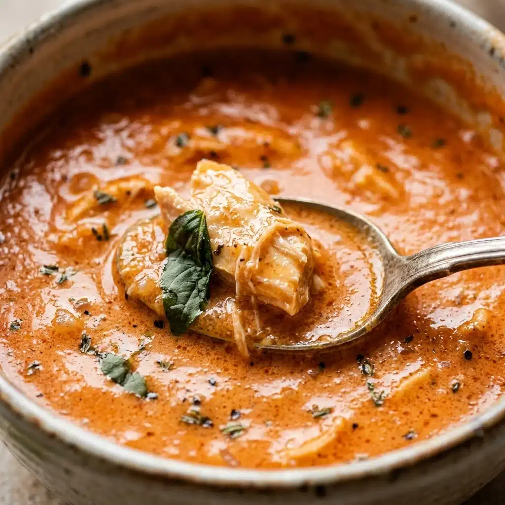 Creamy Tomato Basil Chicken Soup