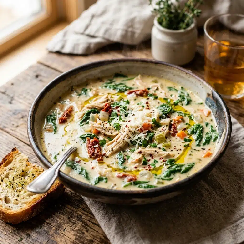 Creamy Tuscan Chicken Soup