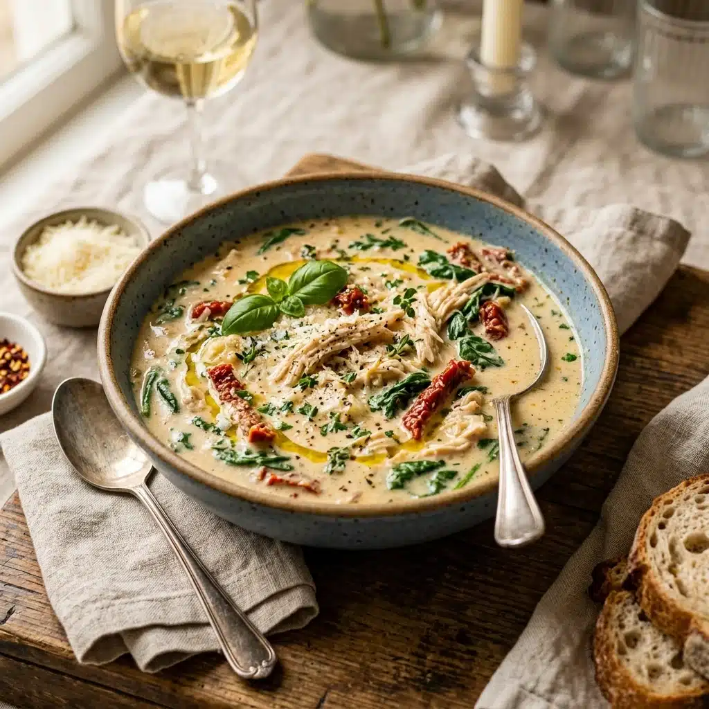 Creamy Tuscan Chicken Soup