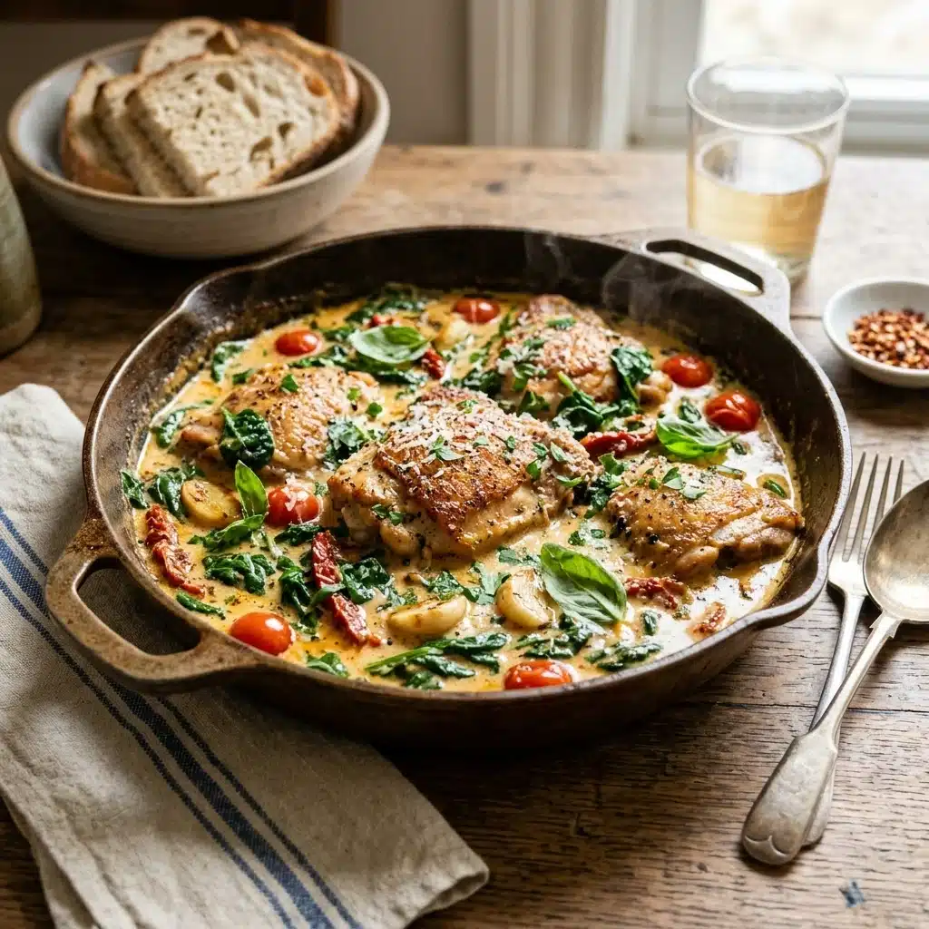 Creamy Tuscan Chicken – Easy One-Pan Dinner Recipe
