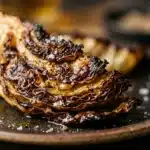 Crispy Roasted Cabbage Steaks With Blistered Edges
