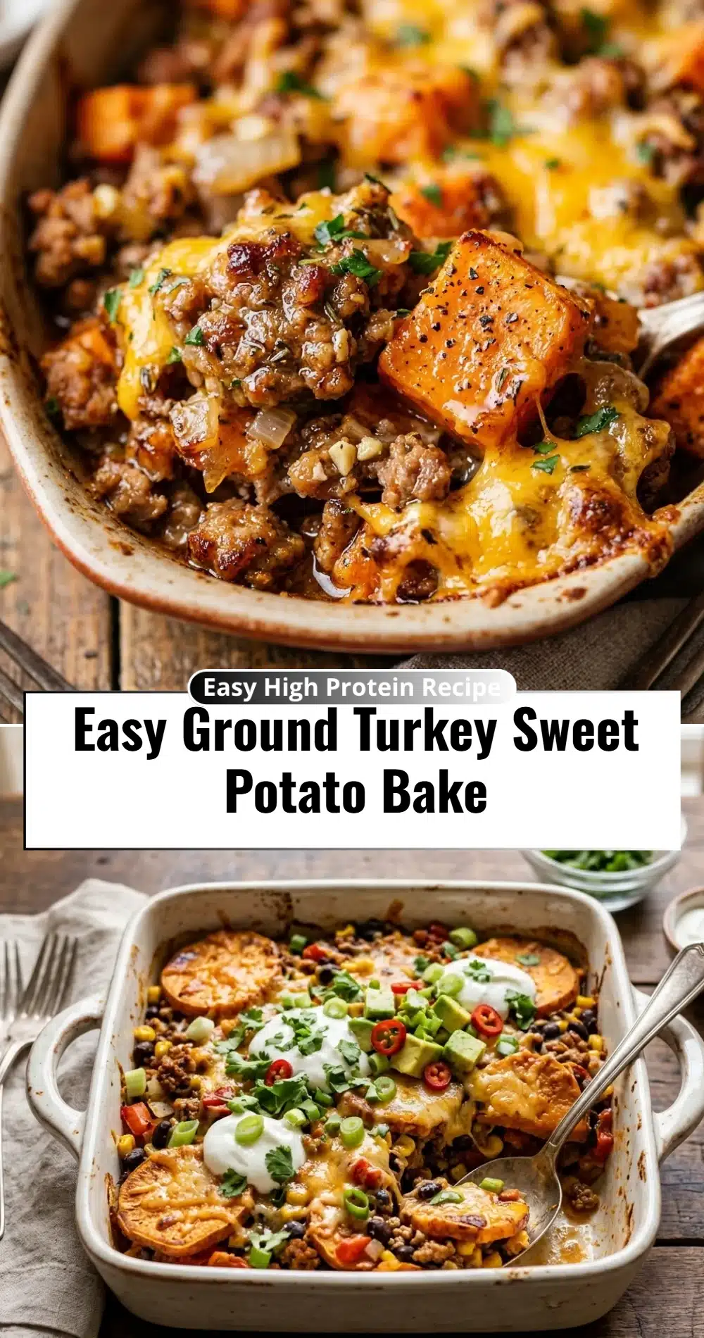 Easy Ground Turkey Sweet Potato Bake