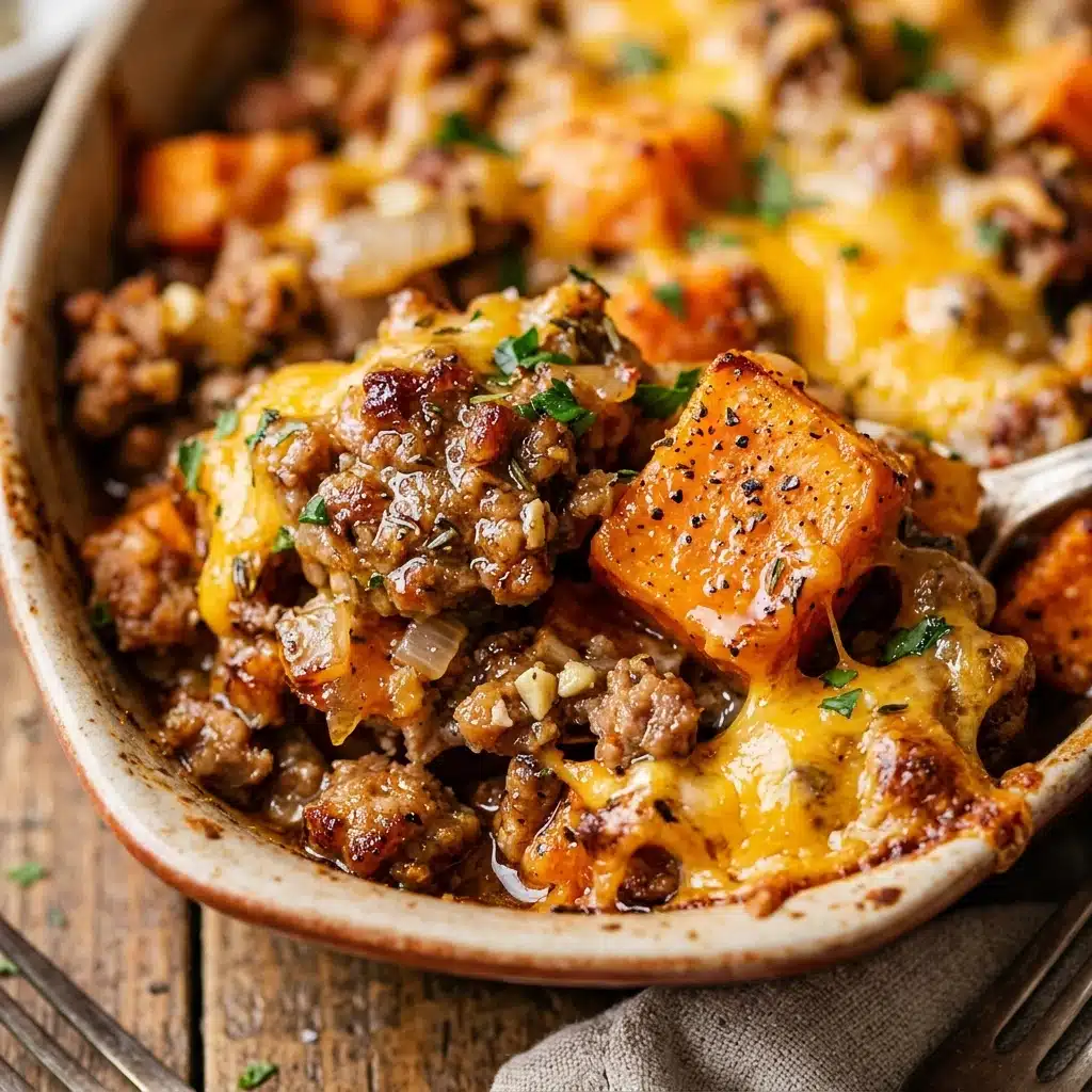 Easy Ground Turkey Sweet Potato Bake