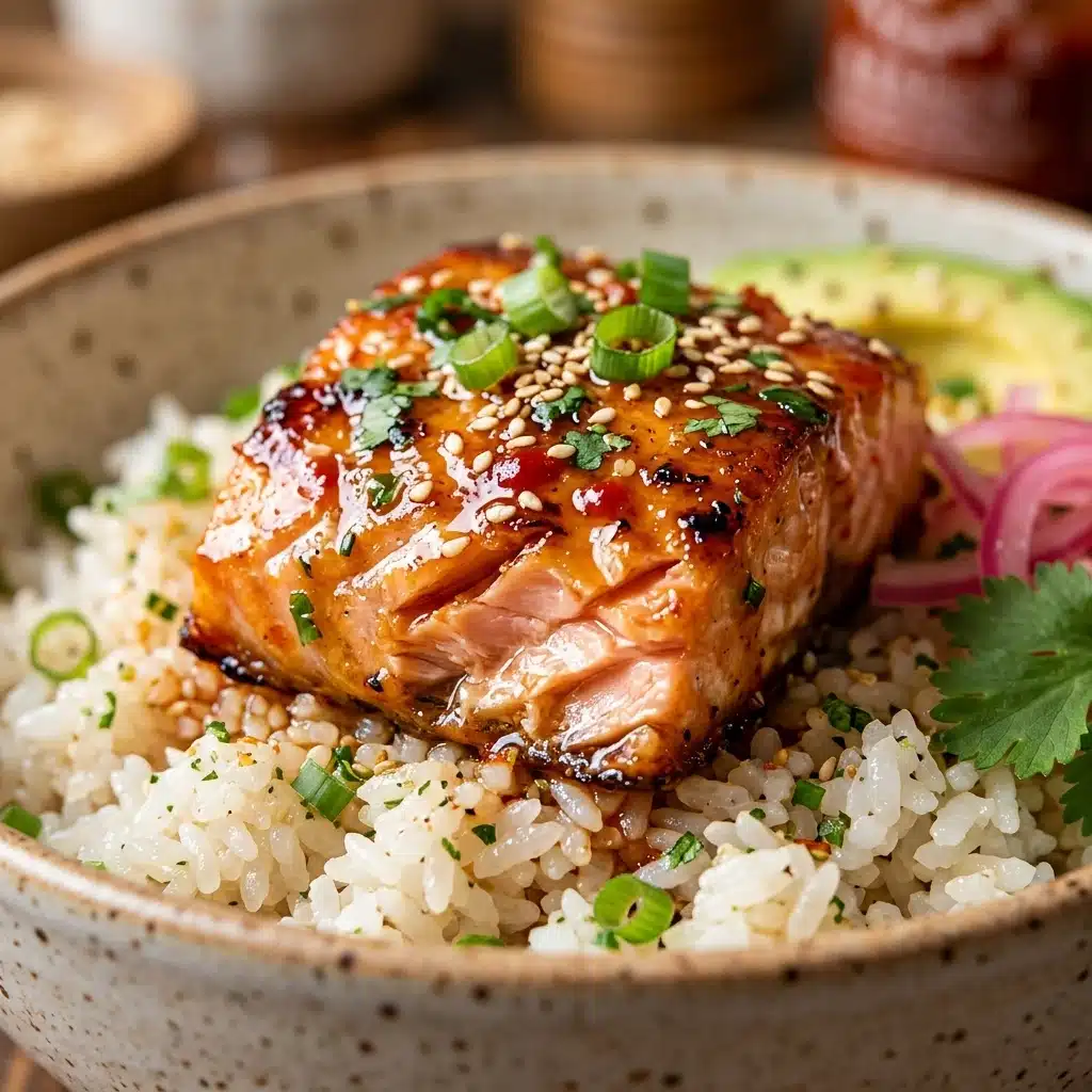 Easy Honey Sriracha Salmon Bowls