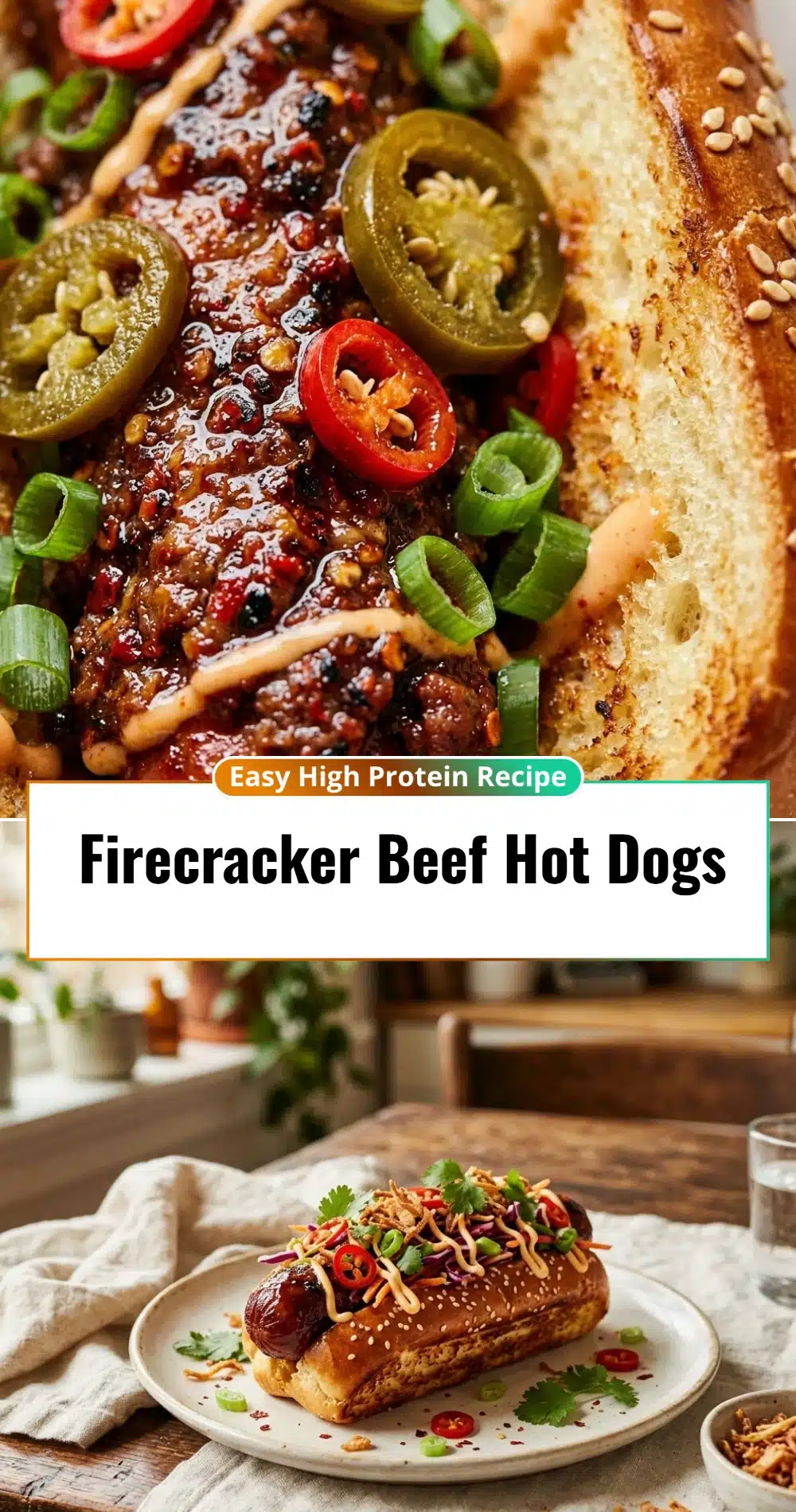 Firecracker Beef Hot Dogs