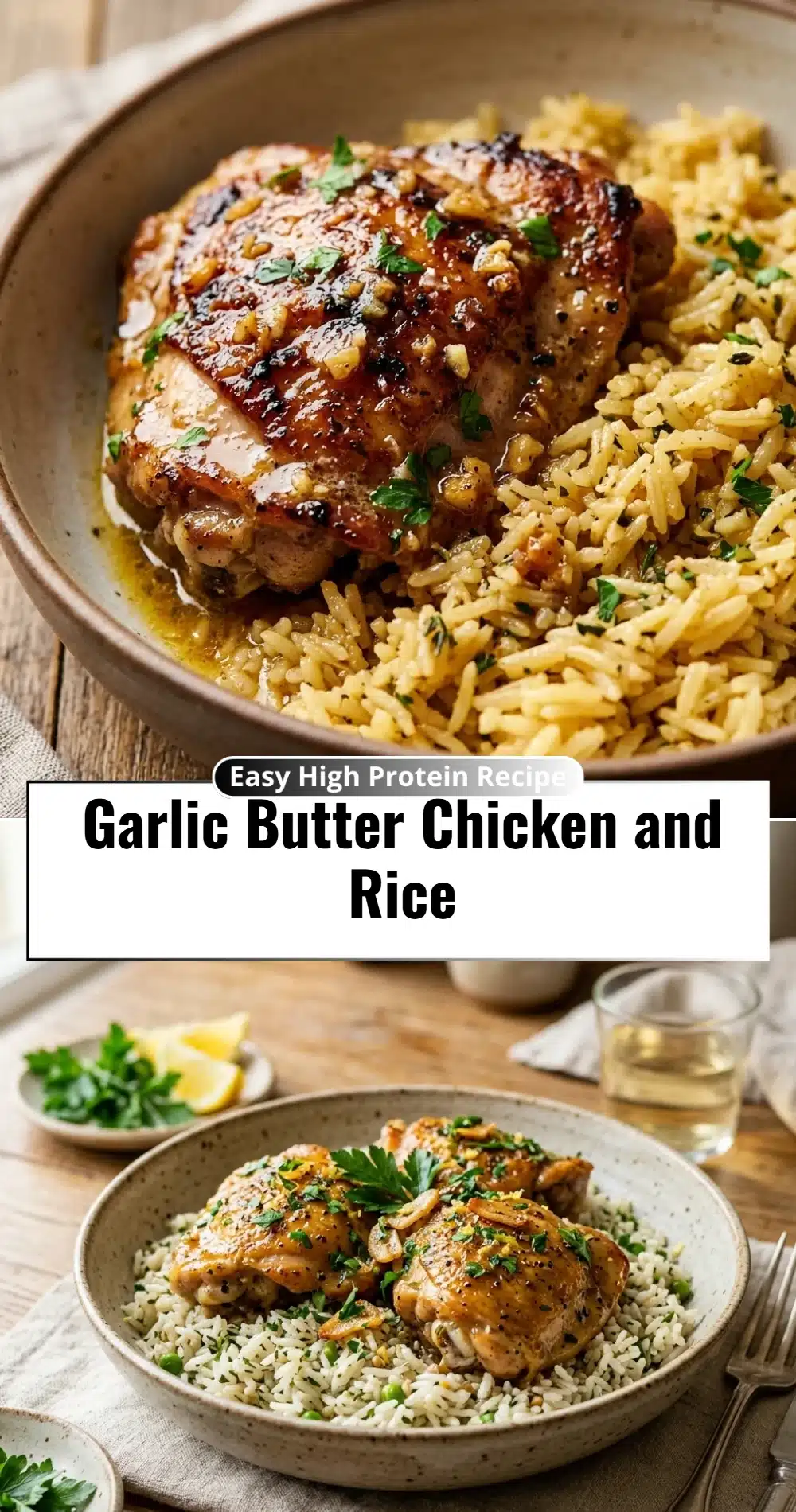 Garlic Butter Chicken and Rice