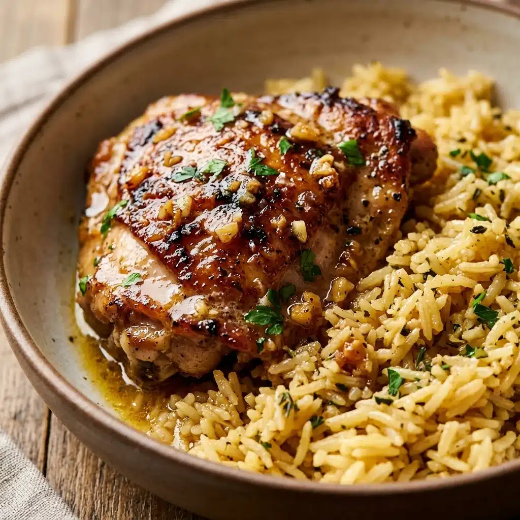 Garlic Butter Chicken and Rice