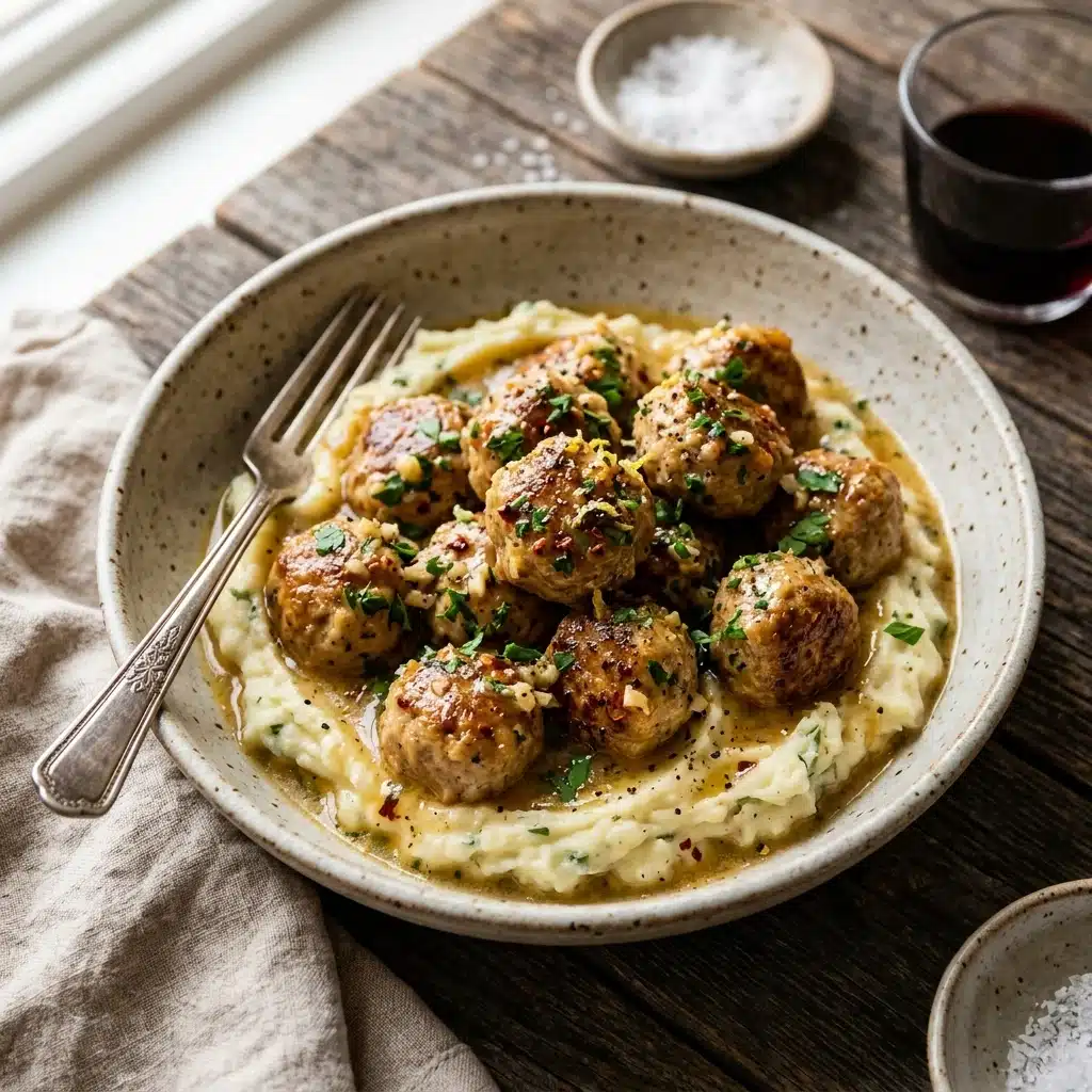 Garlic Butter Turkey Meatballs