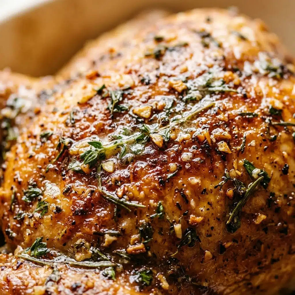 Garlic Herb Butter Roast Turkey