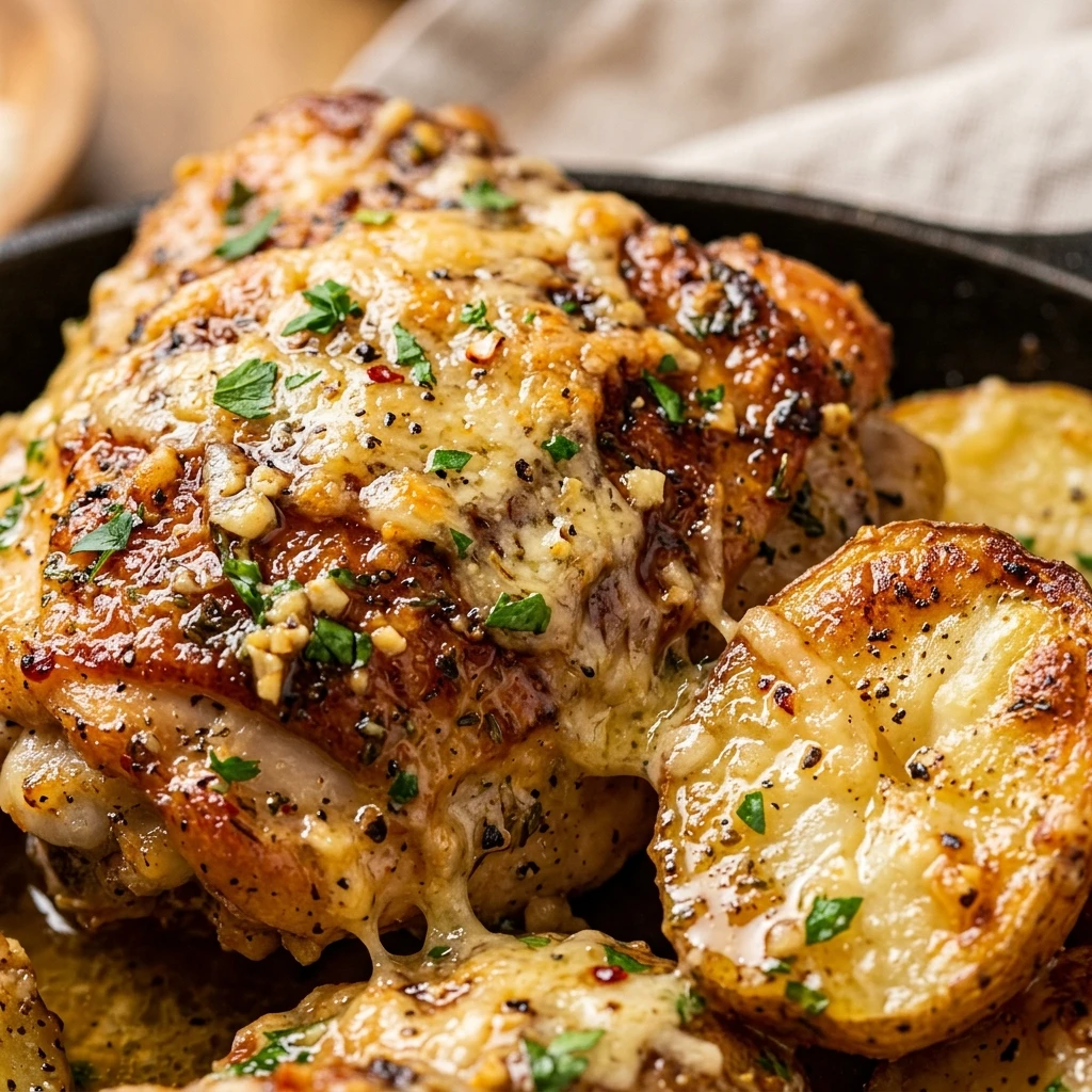 Garlic Parmesan Chicken and Potatoes