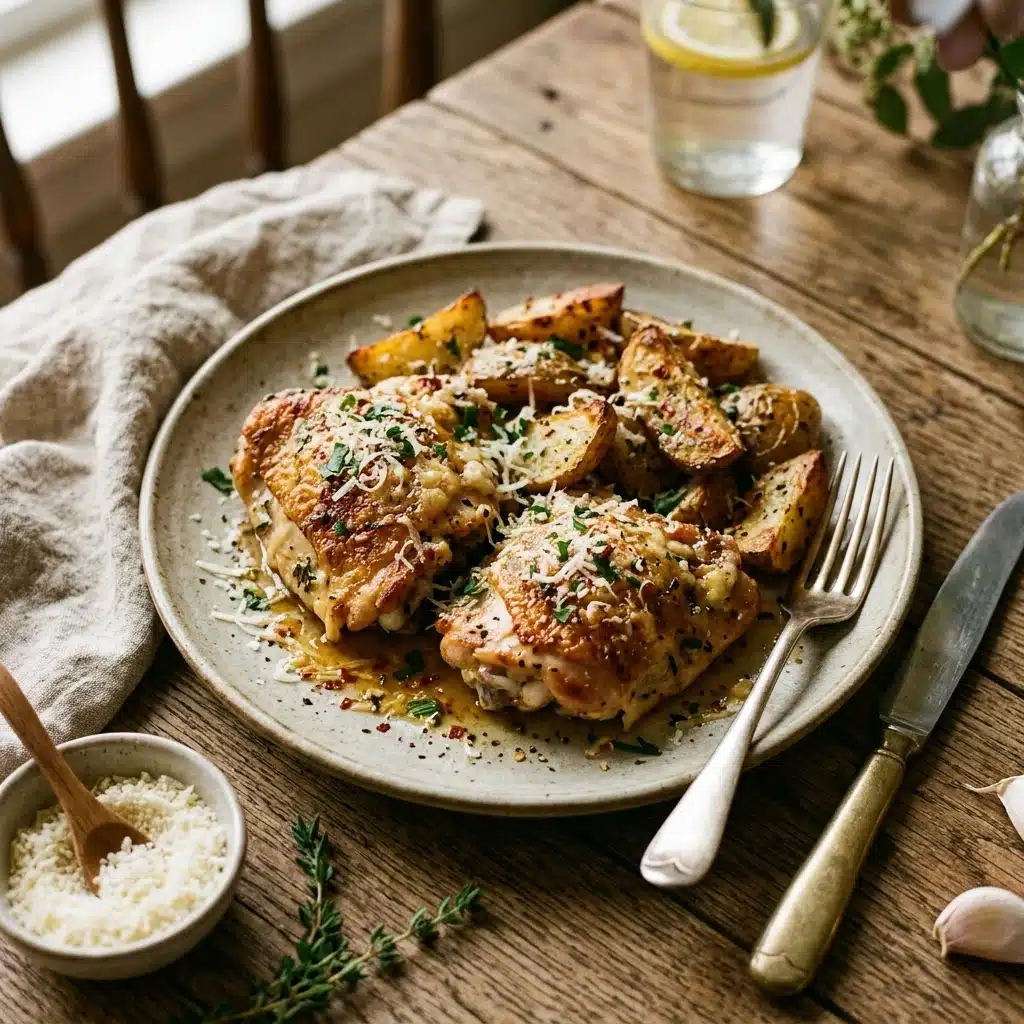 Garlic Parmesan Chicken and Potatoes