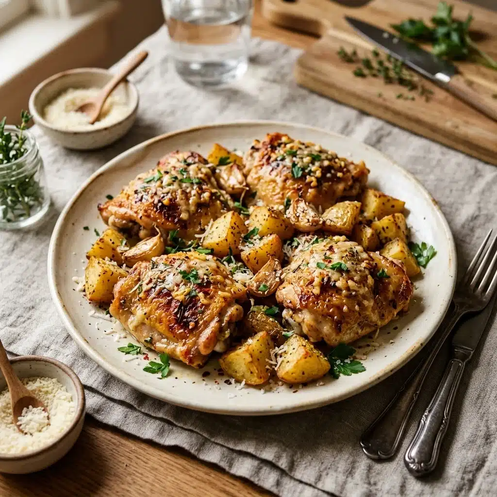 Garlic Parmesan Chicken and Potatoes