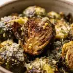 Garlic Parmesan Roasted Brussels Sprouts