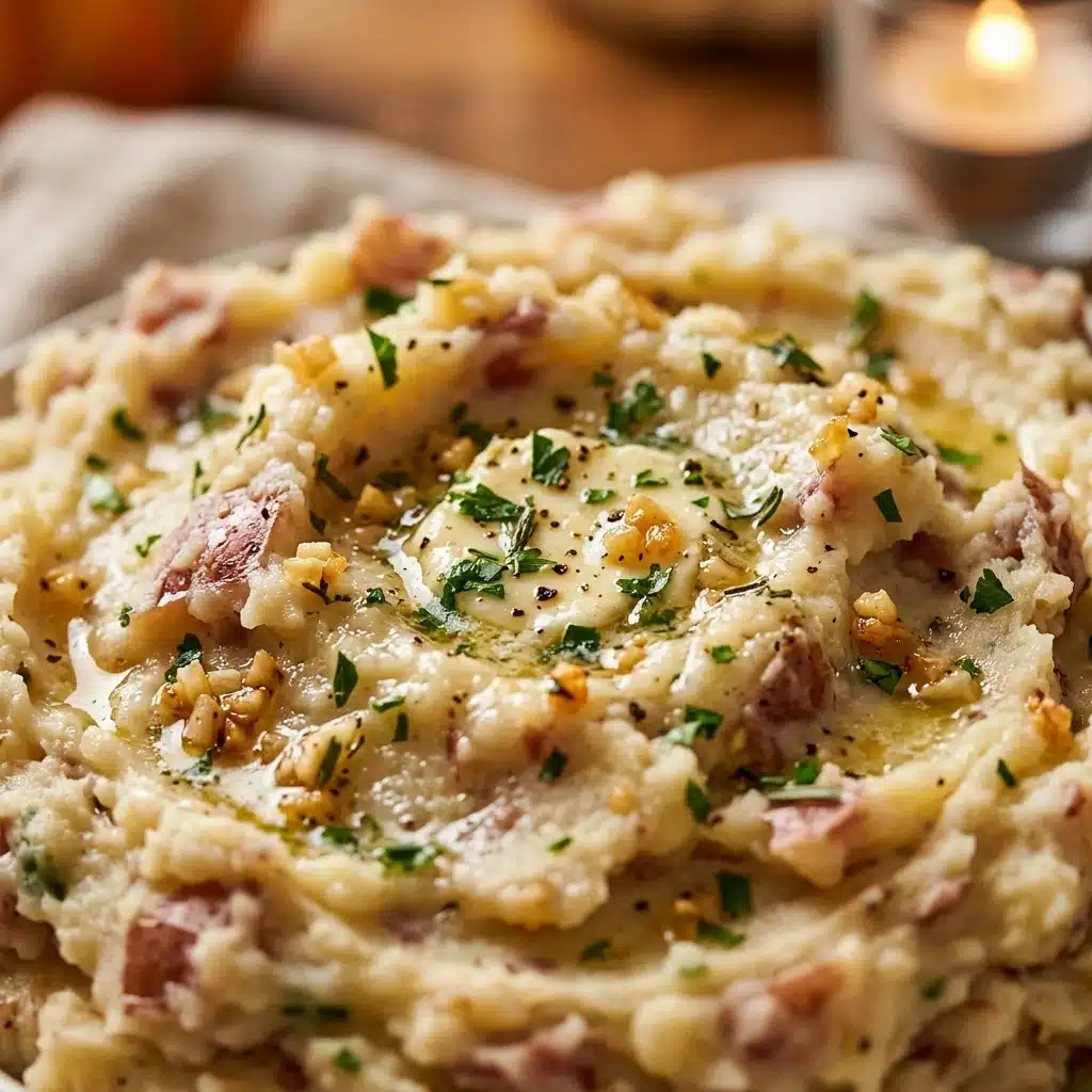 Garlic Red Mashed Potatoes Thanksgiving Recipe