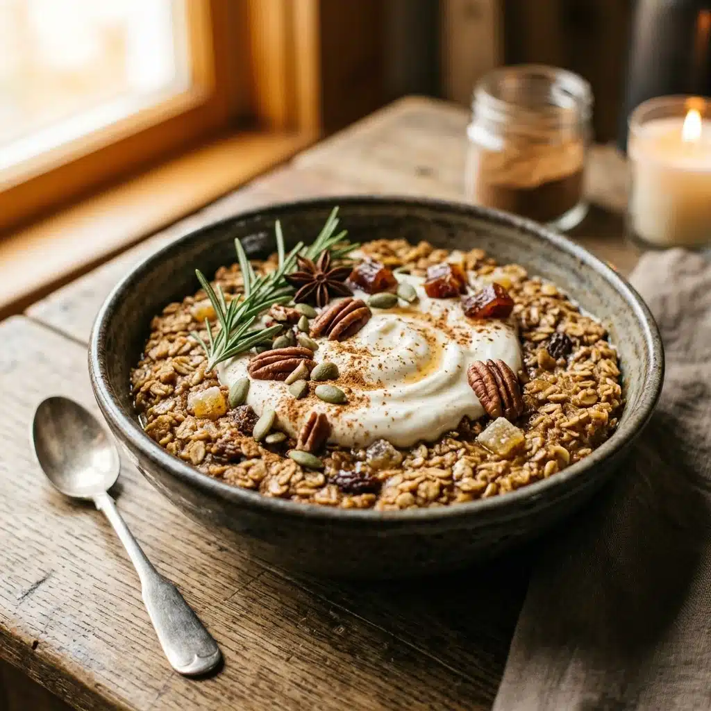 Gingerbread Baked Oatmeal