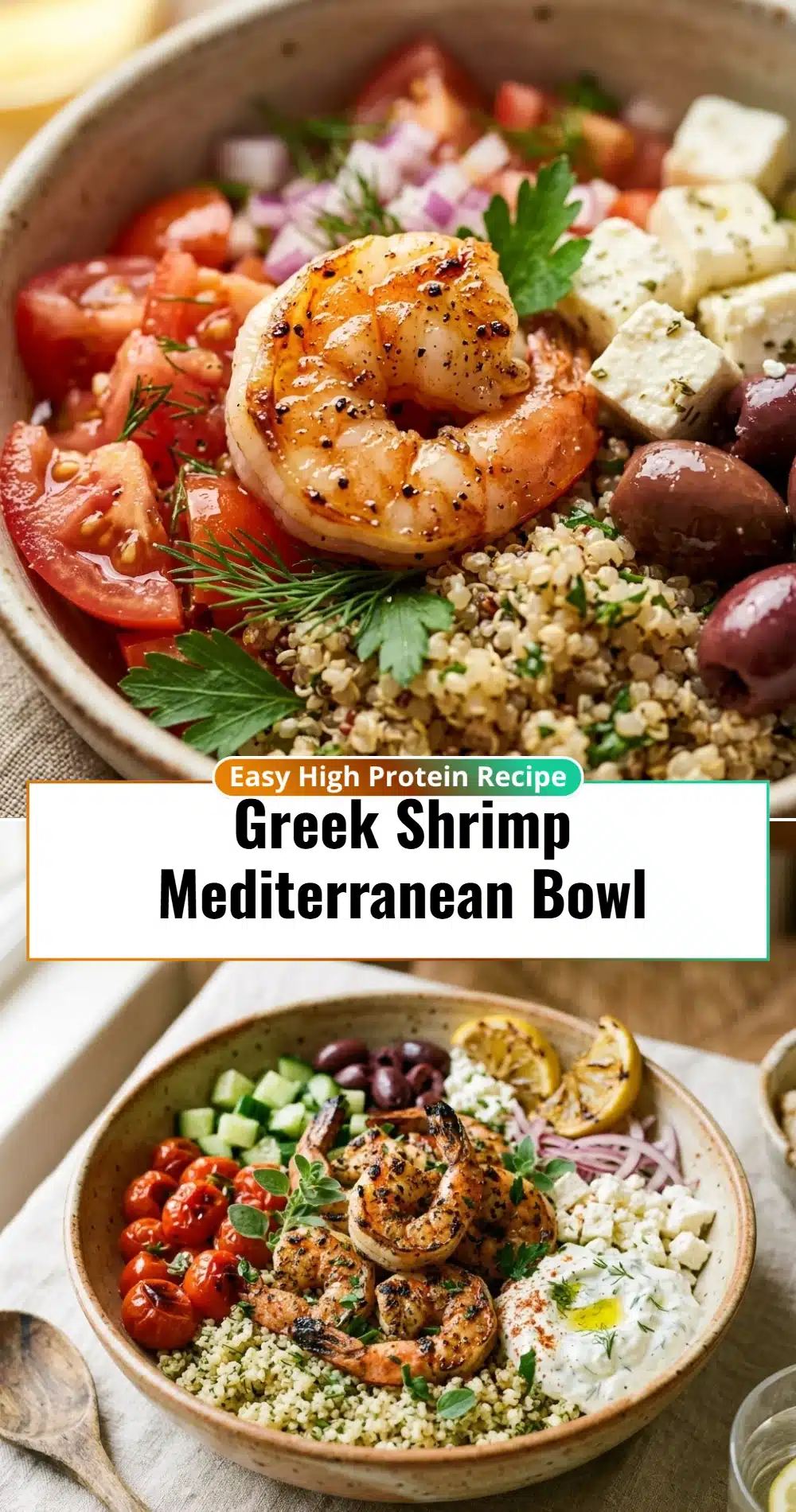 Greek Shrimp Mediterranean Bowl