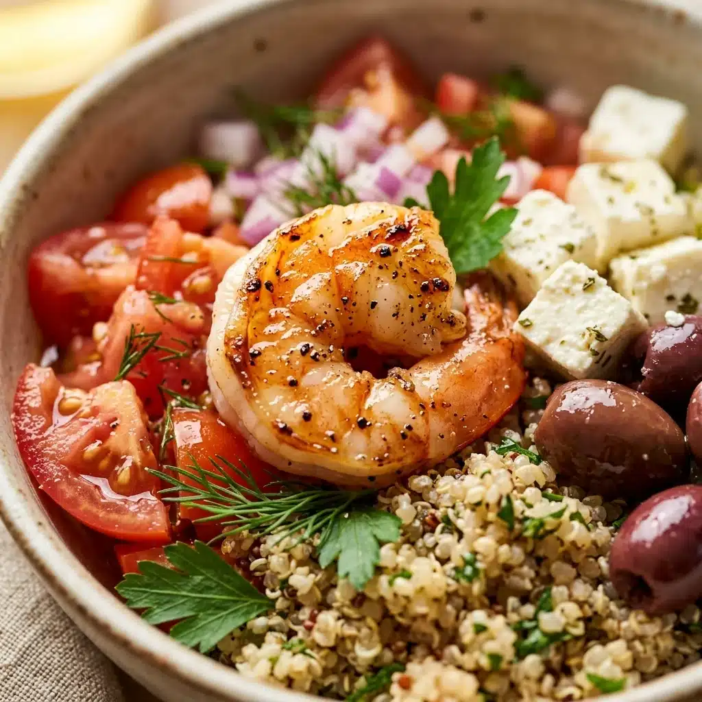 Greek Shrimp Mediterranean Bowl